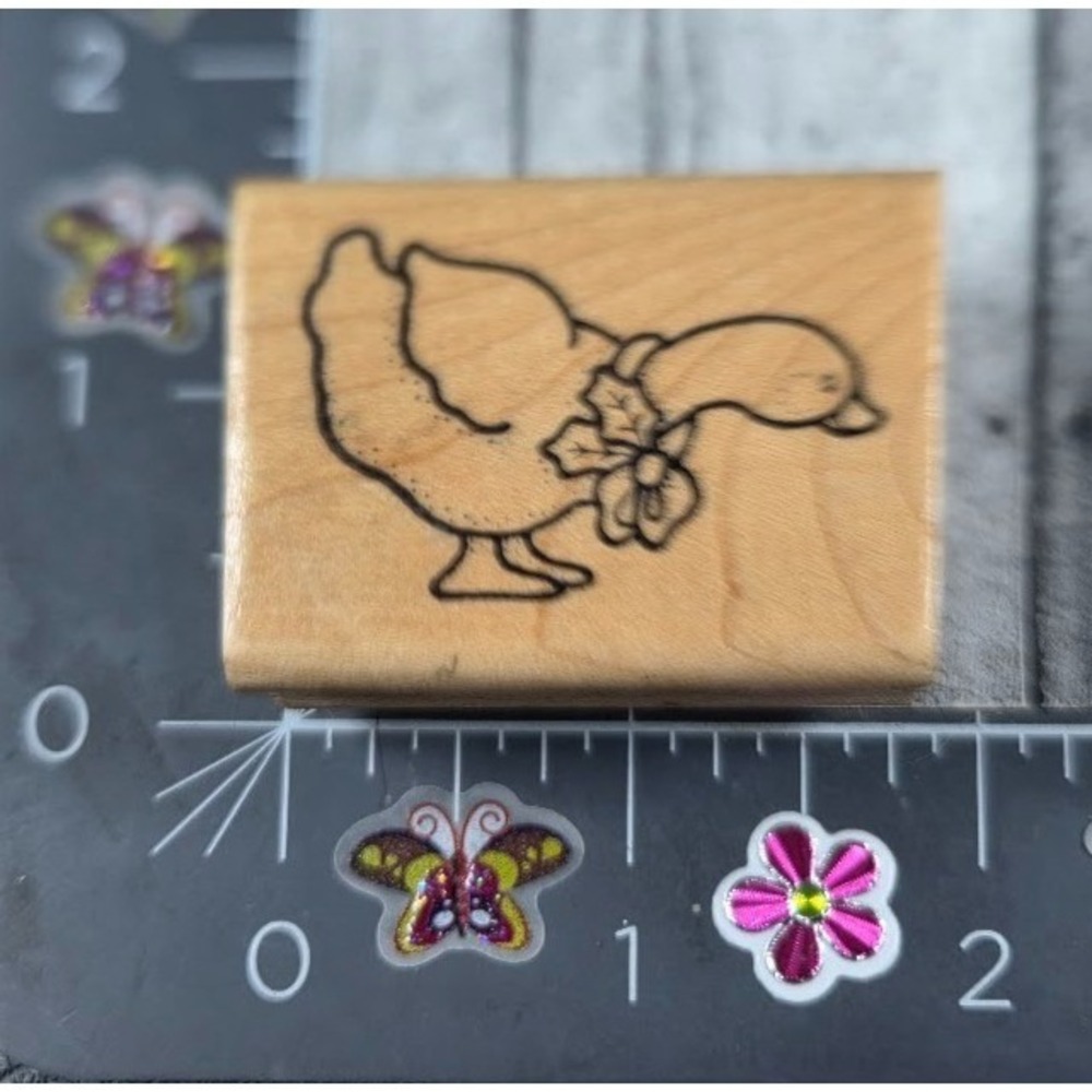 Country Goose Bow D Hunter D0224 Rubber Stamp #R52